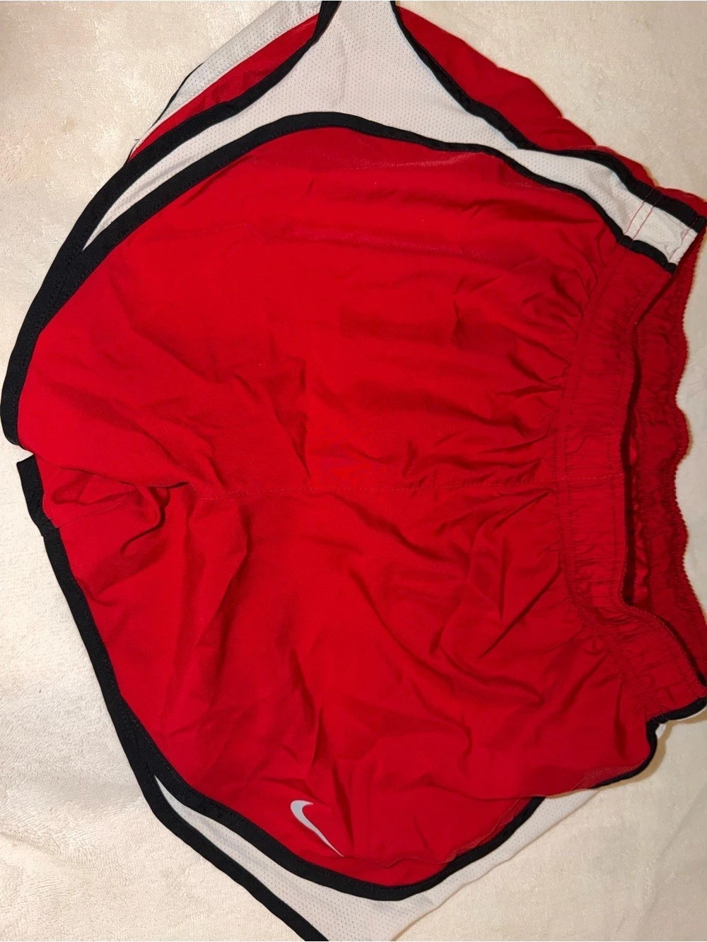 Nike Dri-FIT Tempo Running Shorts Red & Black